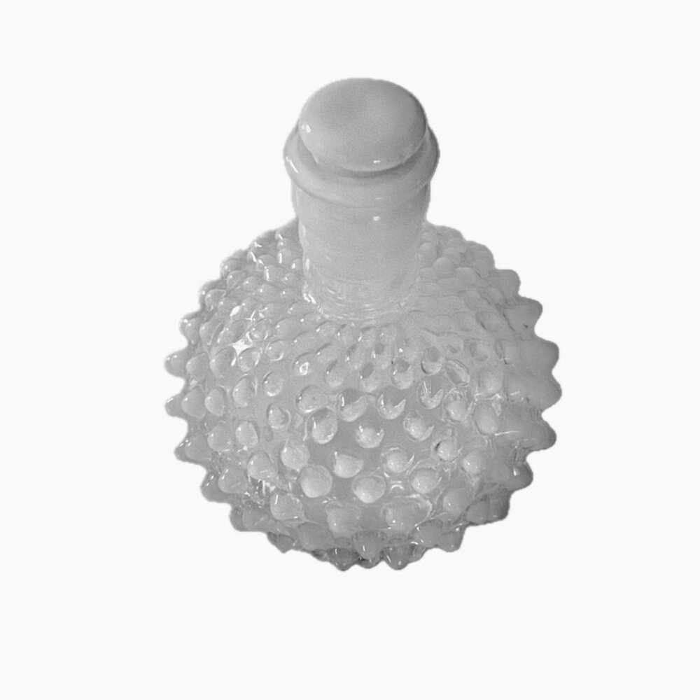 Vintage Fenton Opalescent Hobnail Glass Bottle Perfume Decanter